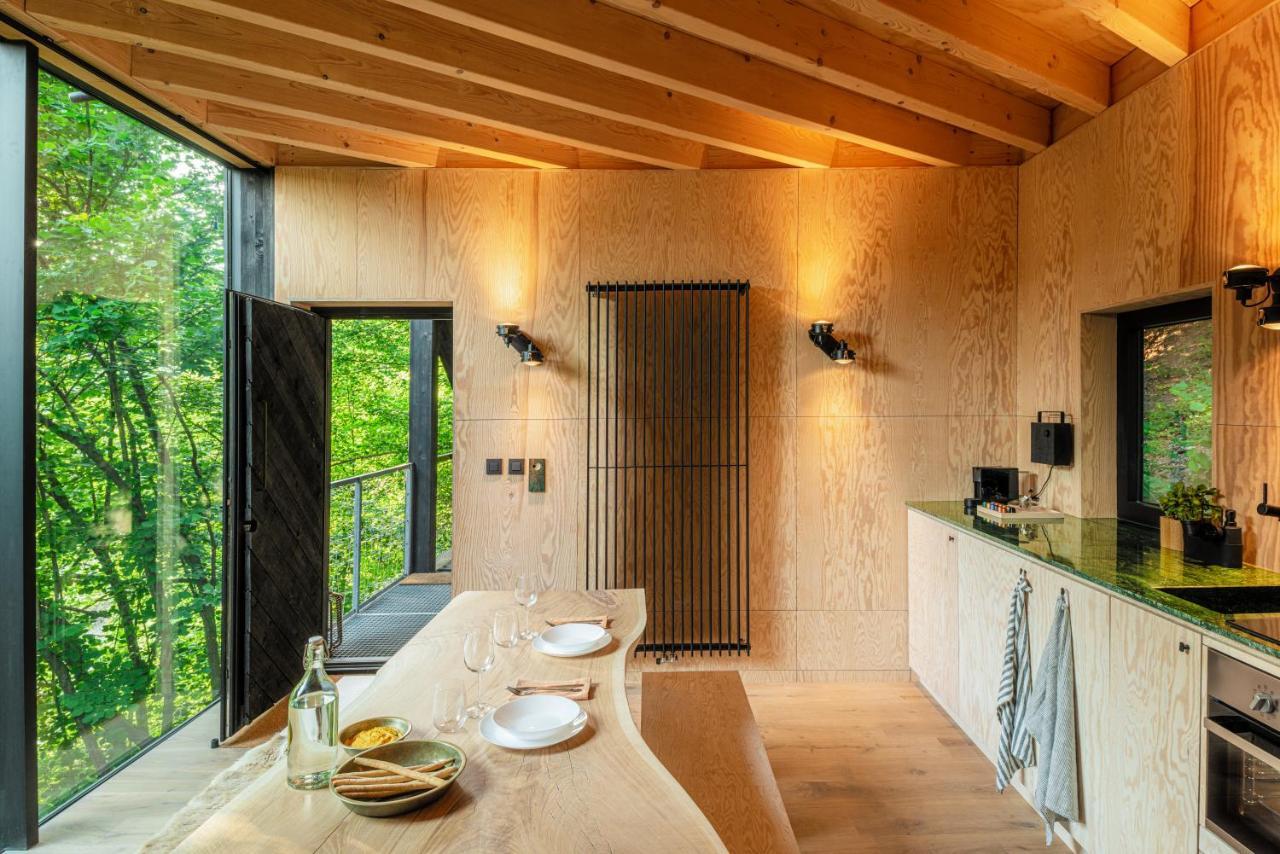 Hutstuf - The Fox & Private Outdoor Spa La-Roche-en-Ardenne Esterno foto