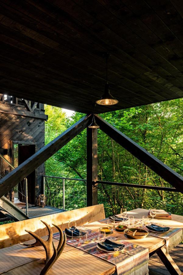 Hutstuf - The Fox & Private Outdoor Spa La-Roche-en-Ardenne Esterno foto
