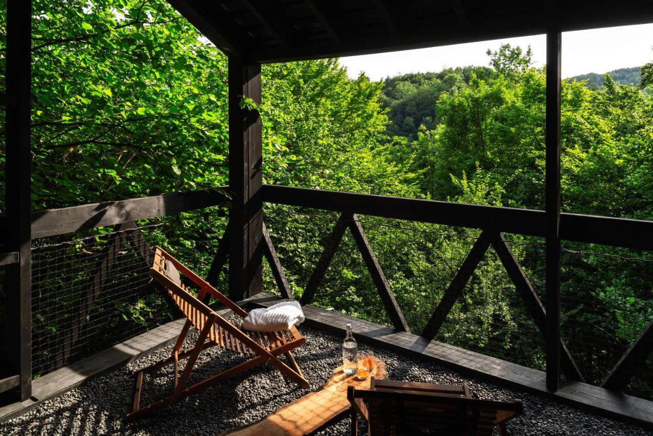 Hutstuf - The Fox & Private Outdoor Spa La-Roche-en-Ardenne Esterno foto